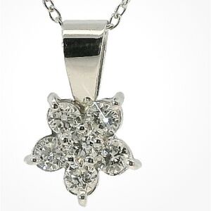 Platinum 0.60 karat Natural Diamonds  Pendant Necklace